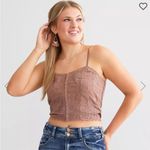 BKE 🛍️Red By  Dusty Pink Embroidered Tank Top Size Small NWT Photo 0