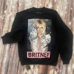 Britney Spears Collection crew neck photo graphic image sweatshirt Small Black Photo 0