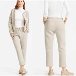 Everlane ReNew Sherpa Fleece Pants Womens Size S Drawstring Cozy Lounge Oatmeal Photo 1