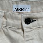 ASKK NY Sunset 90s Boyfriend Jean High Rise Straight Leg in Cream White Size 28 Photo 5