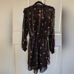Rachel Roy floral print smocked chiffon Longsleeve elastic Waist mini Dress 2 Pink Photo 10