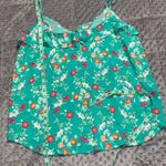 Old Navy  medium ruffle v neck tank top spaghetti strap floral print lightweight Photo 3