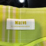 Maeve Anthropologie Skirty Godet Skort chartreuse green plaid size 4 NEW Photo 6
