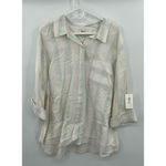 Style & Co . Womens‎ Plus Size Striped Shirt, Rainbow, 3X Photo 2