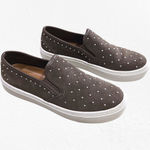 Coach Cameron Studded Suede Slip-On Platform Sneakers Fatigue Brown 5M EU 35 Photo 9