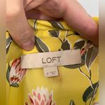 Loft Floral Mixed Media Button Down size medium Photo 2