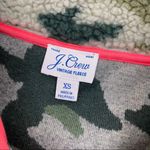 J.Crew Vintage Sherpa Fleece Pullover Jacket Camo Camouflage Olive Army Green Photo 14