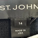 St. John  black sequin mesh knit cocktail dress glam classic  beautiful cocktail Photo 4