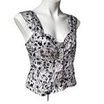 Modcloth NWT, Halloween Print Cotton Crop Tank Top, Sz 8 Photo 2