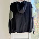 Calvin Klein Half-zip Windbreaker Hoodie in Black & Olive Green size xs Photo 6