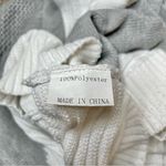 Unbranded White Grey Colorblock Crewneck Oversize Knit Long Sleeve Sweater Small Gray Photo 4