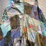 🧡NWOT🧡 1 OF A KIND BOHO HIPPIE LONG HANDMADE PATCHWORK SKIRT 15” WAIST COTTON Green Size undefined Photo 3