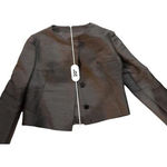 Vintage Womens Gray Dress & Coat Set Button Details Photo 0