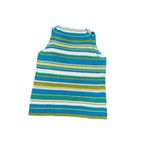 Amanda Smith Striped Knit Tank Top Blue Green Yellow White V Neck Sleeveless Size 1X Photo 5