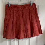 Simply Southern Orange Pleated Skirt Photo 3
