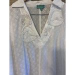 Antica Sartoria White Tunic embroidered floral Sequin romantic festival lace Size undefined Photo 2