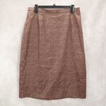 Sag Harbor  Animal Print Brown Wild Safari Secretary Party Fun Skirt Plus 16 Photo 1