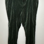 J. Jill Green Velvet Pants Size 18 Photo 0