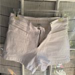 American Eagle  Outfitters Strigid Relaxed White Shorts Photo 1
