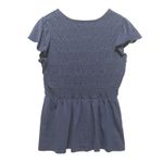 Lane Bryant Y2K  Babydoll‎ Top 14/16 Smock Ruffle Flutter Sleeve Peplum Cottage Photo 1