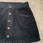 Free People Navy Corduroy Mini Skirt Photo 2