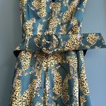 Lavender Brown NWT  Cheetah Belted Romper Photo 2