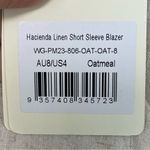 Peppermayo Hacienda linen short sleeve blazer SZ 4 Photo 7
