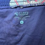 Carve Designs Women's Floral Zelda Shorts Brigitte Navy Lined Swim Resort Large Photo 11