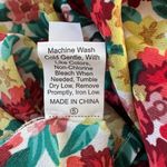 Emery Rose Multicolored Floral Print Button Front Short Sleeve Maxi Dress Red Size XL Photo 8