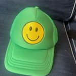 Green Smiley Face Trucker Hat Photo 0
