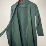 Frank & Eileen Willa Long Sleeve Triple Fleece Wrap Dress in evergreen sz M Photo 7