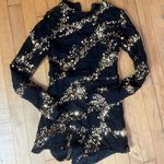 alexandra collection Black & Gold Sparkle Bodysuit Photo 0