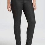 Eileen Fisher  Black Waxed Faux Leather Organic Cotton Blend Pants size 8 Photo 0