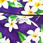 Hawaiian Print Canvas Tote Purple Plumeria‎ Purple Photo 6