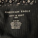 American Eagle  Small Soft & Sexy Rib Top Floral Snap Front Scoop Neck Stretch Photo 6