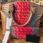 Brahmin Duxbury Lakeridge Ombre Melbourne Satchel w/ Veronica Wallet NWT Photo 1