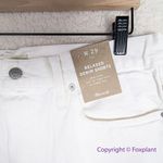 Madewell NEW  Relaxed‎ Denim Shorts in Tile White, 29 Photo 10