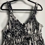 AGB Byer Black White Maxi Dress V Neck Babydoll Boho Chic Aztec Peasant Beach 12 Photo 2