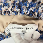 Fame and Partners  The Willet Blue Floral Cropped Top size 12 Photo 6