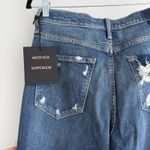 Mother Jeans Womens 29 The Tripper Dark Wash Distressed Your Treat Or Mine Blue Photo 4