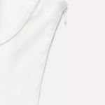 ZARA  dress mini ruffled corset lace trim white summer vacation casual Photo 7