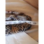 Lavender Brown Womens Blouse Sheer Print V Neckline Tunic Bohemian Size Large Photo 11