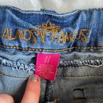 Almost Famous Vintage Y2K indie grunge blue denim low rise shorts size 11 Photo 3
