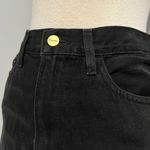 frame denim NWT Black Mini Jean Skirt Photo 3