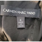 Carmen Marc Valvo Bandage Dress Little Black Dress LBD Cocktail Party Size 6 Photo 3