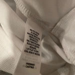 Melrose and Market  White Ribbed Puff Sleeve Twist Front Stretch Crop Top Size S Photo 9