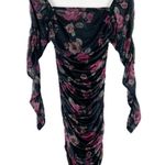 Motel Rocks Motel Marilla Ruched Mini Dress Long Sleeves Floral Size Small S EUC Photo 8