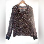 Juicy Couture XXL All Over Ditsy Night Bloom Floral Peasant Top Photo 7