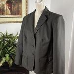 John Meyer Gray Suit 14W Pocket 3 Open Button Long Sleeve Lapel Collar Lined Photo 0