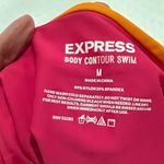 EXPRESS High Waisted Body Contour Color Block Pink and Orange Bikini Bottom Photo 6